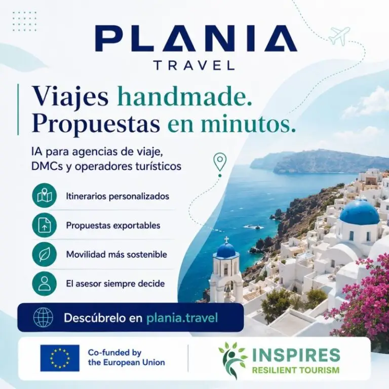 PLANIA Travel: IA para agencias de viaje, DMCs y operadores turísticos. Proyecto cofinanciado por la Unión Europea (INSPIRES)